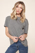 Ellie Boxy Full Length Cotton Knit T-Shirt